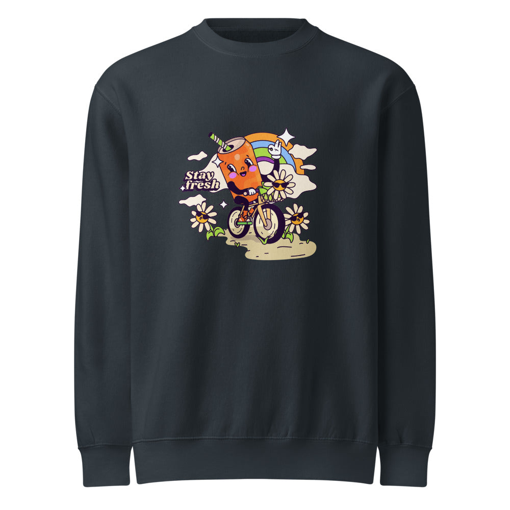 Stay fresh | Unisex Premium Crew Neck Sweatshirt | Lane Seven LS14004