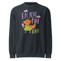 Orange fox - Ẹnoy the day | Unisex Premium Crew Neck Sweatshirt | Lane Seven LS14004
