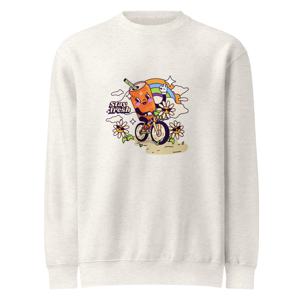 Stay fresh | Unisex Premium Crew Neck Sweatshirt | Lane Seven LS14004