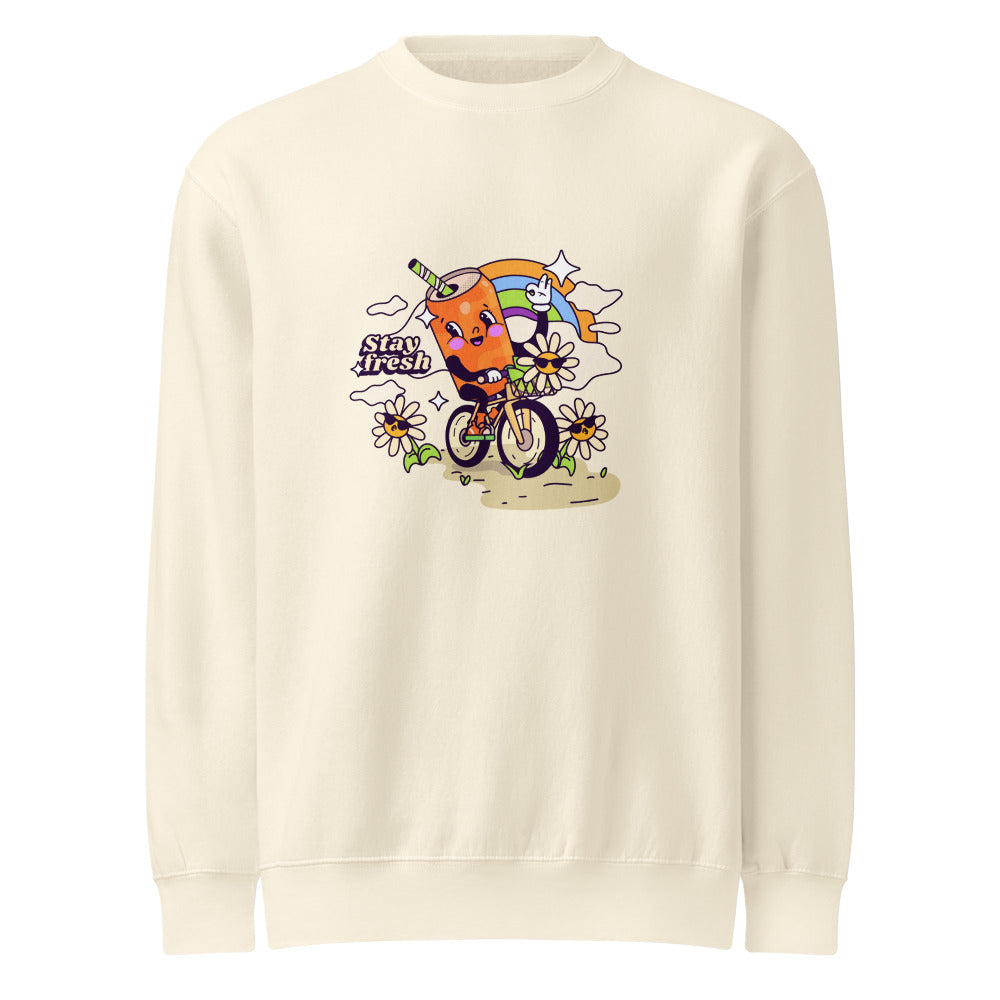 Stay fresh | Unisex Premium Crew Neck Sweatshirt | Lane Seven LS14004