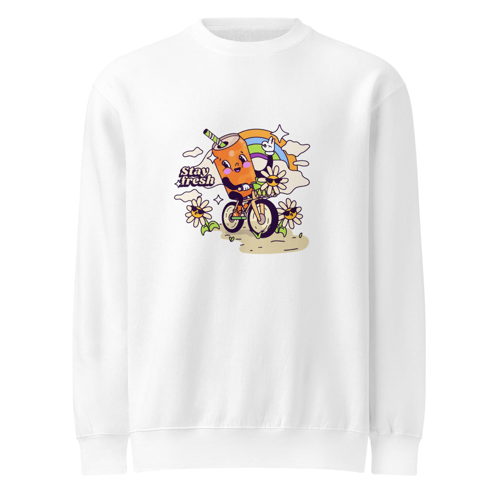 Stay fresh | Unisex Premium Crew Neck Sweatshirt | Lane Seven LS14004