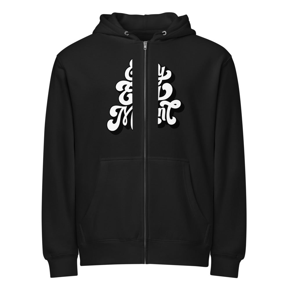 Enjoy every moments white | Unisex Premium Full Zip Hoodie | Lane Seven LS14003
