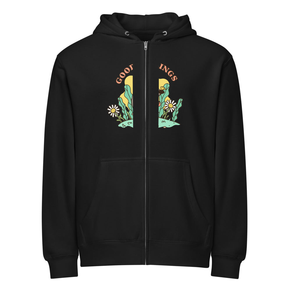 Good feelings | Unisex Premium Full Zip Hoodie | Lane Seven LS14003