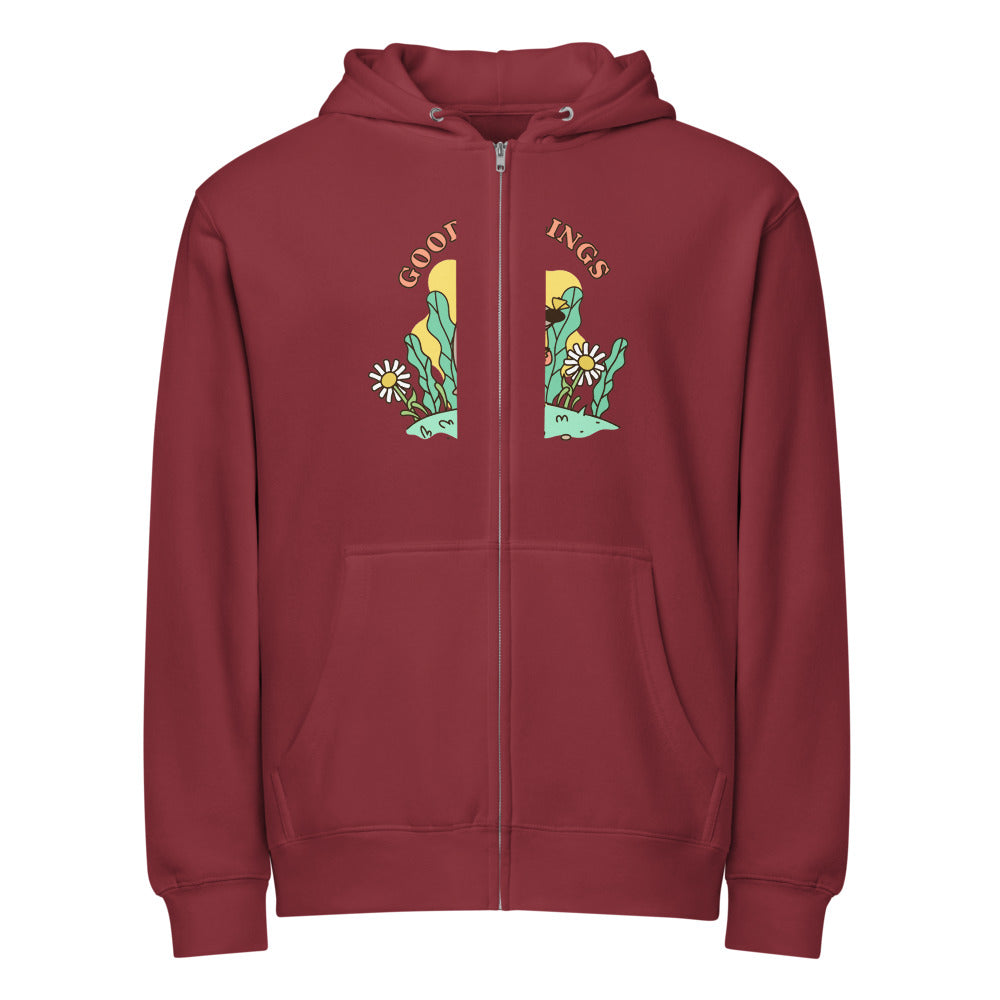 Good feelings | Unisex Premium Full Zip Hoodie | Lane Seven LS14003