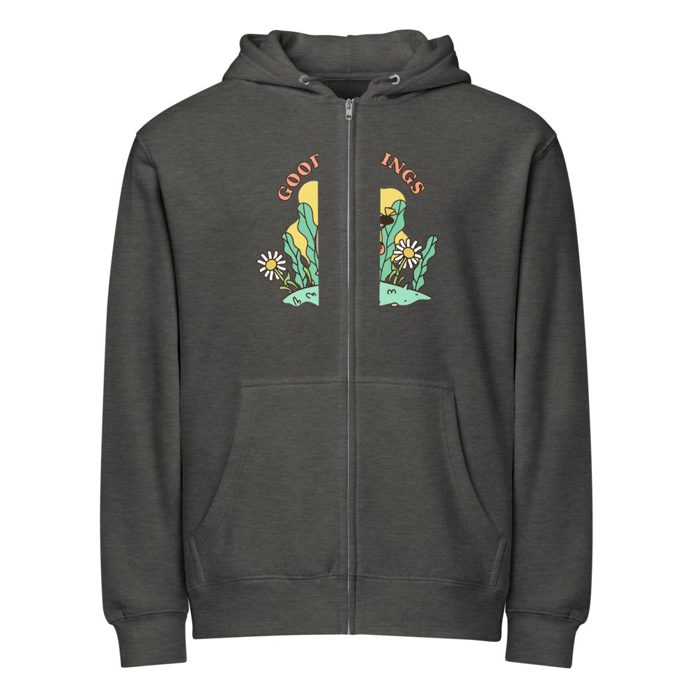 Good feelings | Unisex Premium Full Zip Hoodie | Lane Seven LS14003