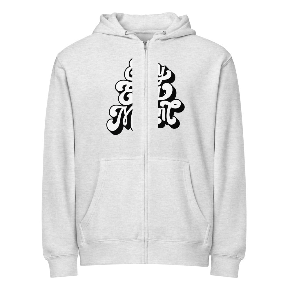 Enjoy every moments white | Unisex Premium Full Zip Hoodie | Lane Seven LS14003