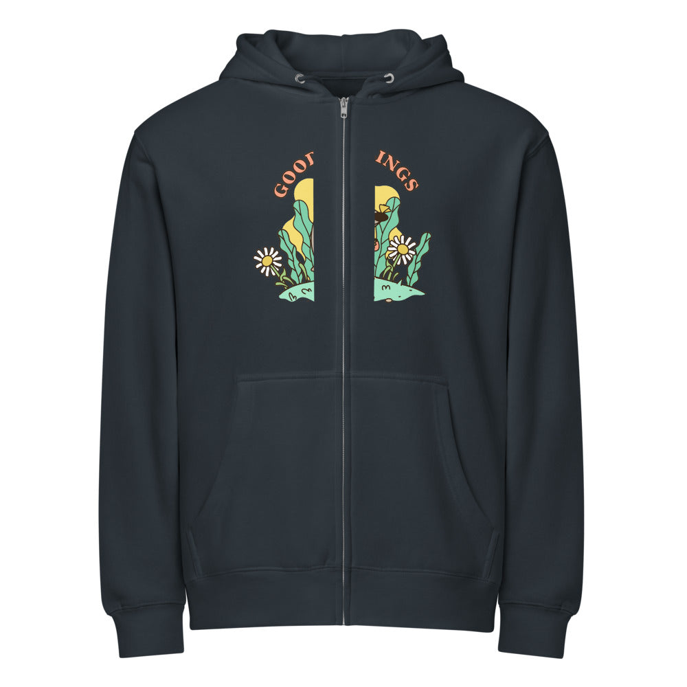 Good feelings | Unisex Premium Full Zip Hoodie | Lane Seven LS14003