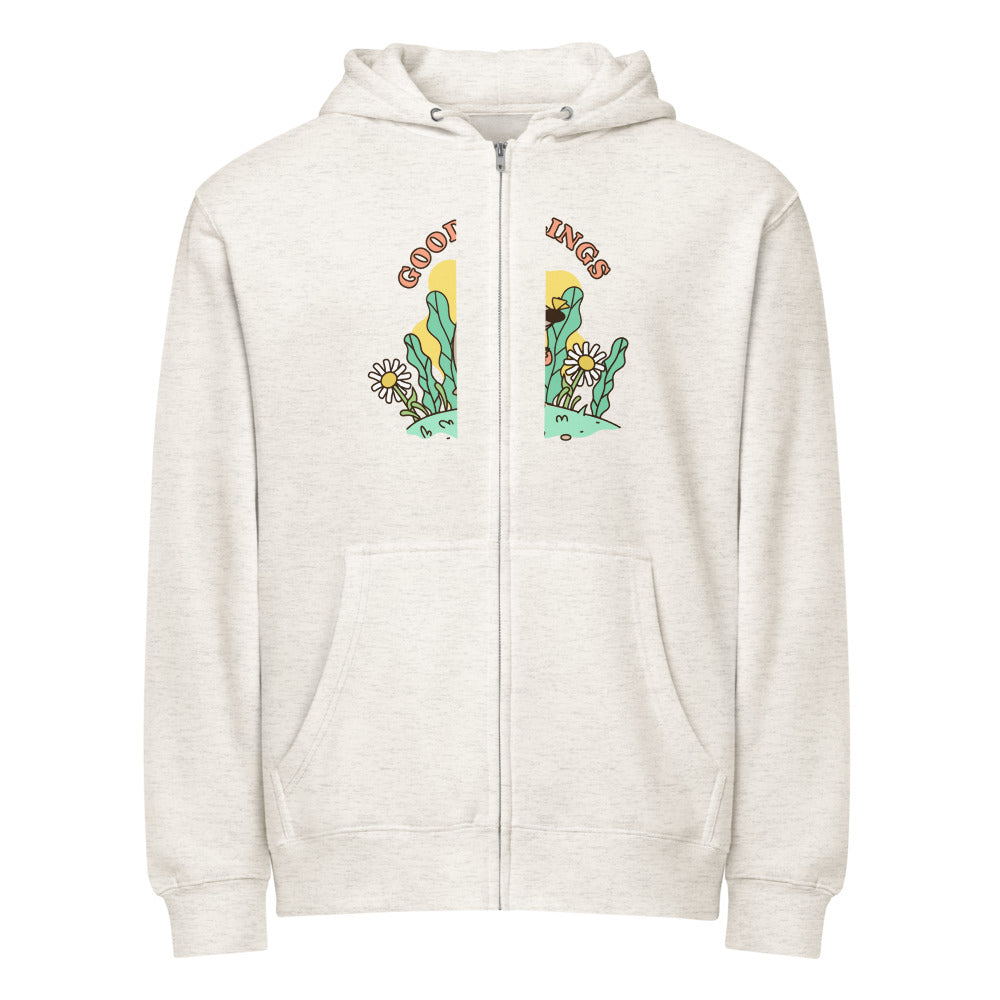 Good feelings | Unisex Premium Full Zip Hoodie | Lane Seven LS14003