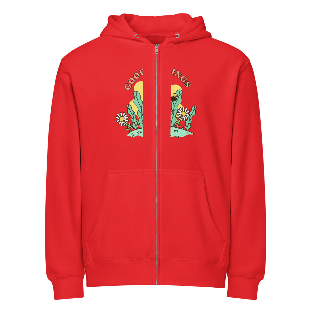 Good feelings | Unisex Premium Full Zip Hoodie | Lane Seven LS14003