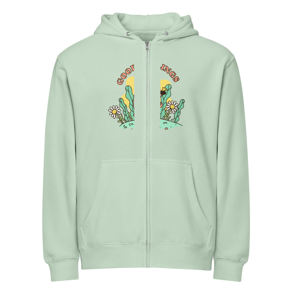 Good feelings | Unisex Premium Full Zip Hoodie | Lane Seven LS14003