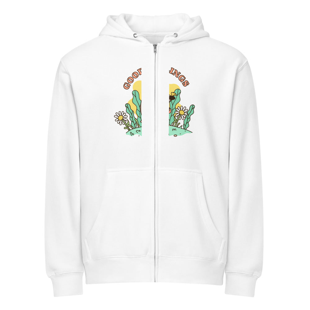 Good feelings | Unisex Premium Full Zip Hoodie | Lane Seven LS14003