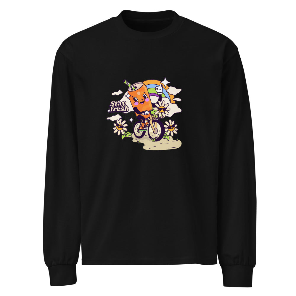 Stay fresh | Unisex Premium Heavyweight Long Sleeve Shirt | AS Colour 5081