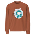 Green rabbit - HIP HIP HOORAAAY | Unisex Premium Heavyweight Long Sleeve Shirt | AS Colour 5081