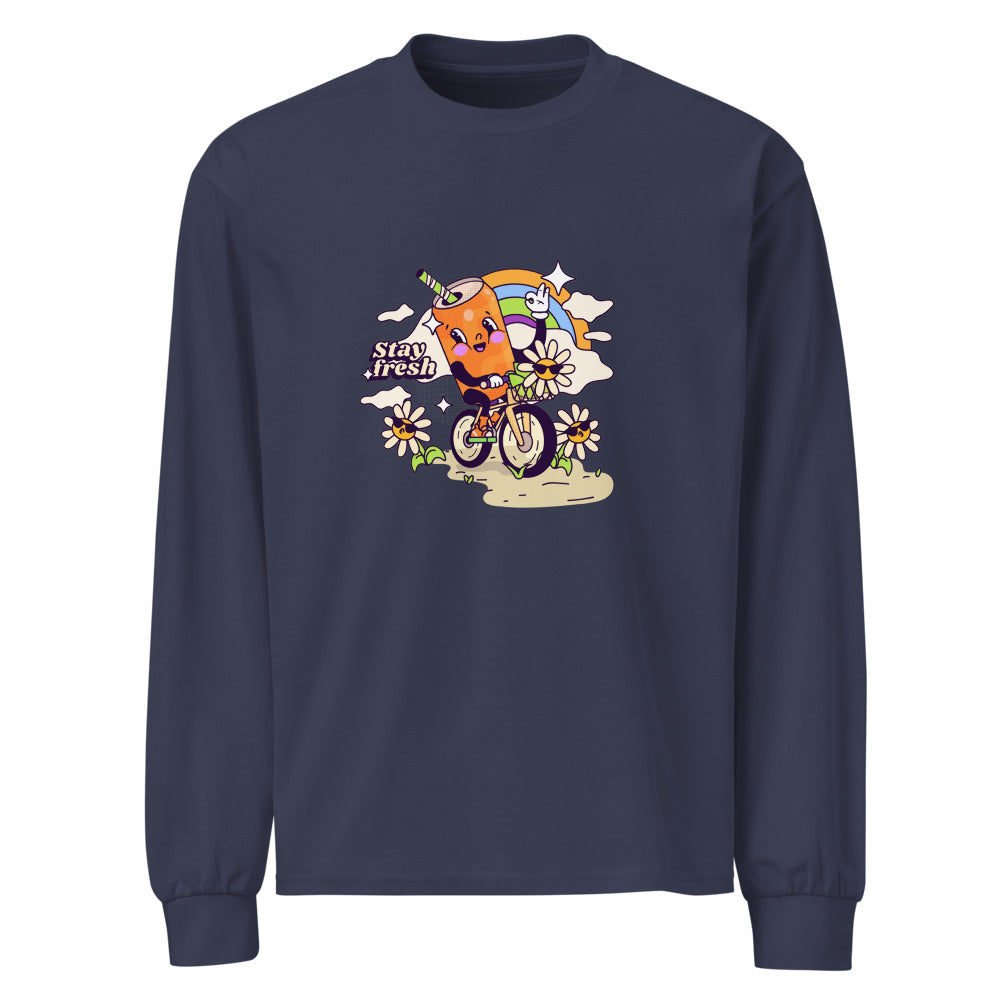 Stay fresh | Unisex Premium Heavyweight Long Sleeve Shirt | AS Colour 5081