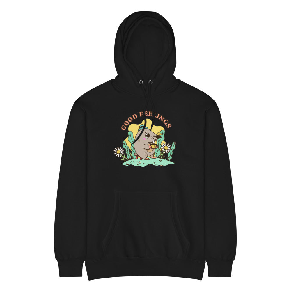 Good feelings | Unisex Premium Mid-Weight Hoodie | Lane Seven LS14001