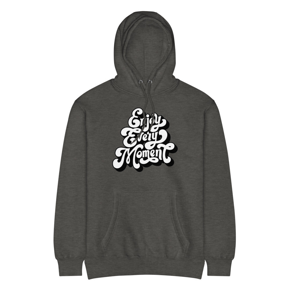 Enjoy every moments white | Unisex Premium Mid-Weight Hoodie | Lane Seven LS14001