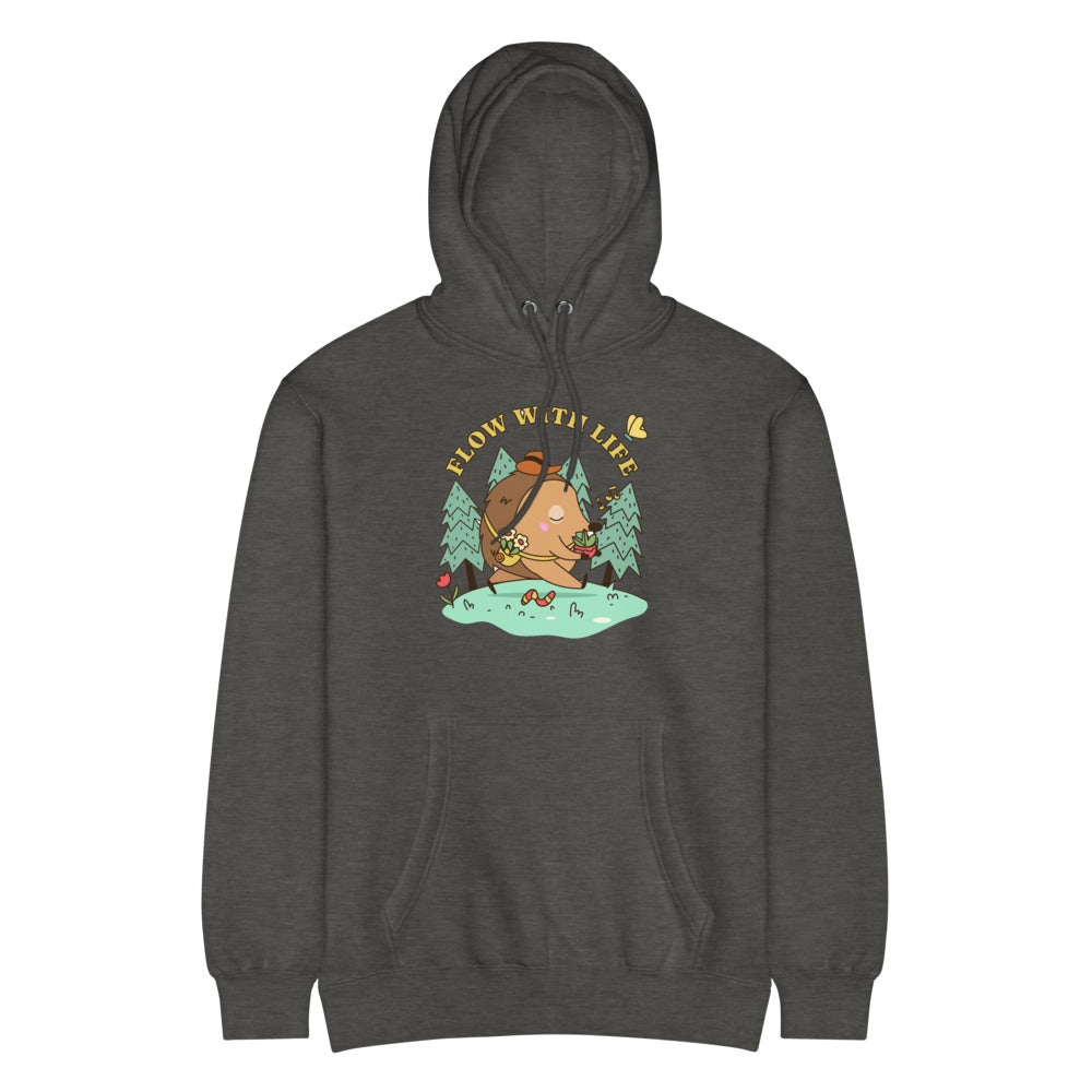 Flow with life | Unisex Premium Mid-Weight Hoodie | Lane Seven LS14001