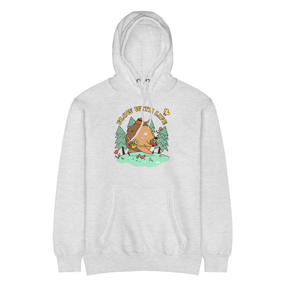 Flow with life | Unisex Premium Mid-Weight Hoodie | Lane Seven LS14001