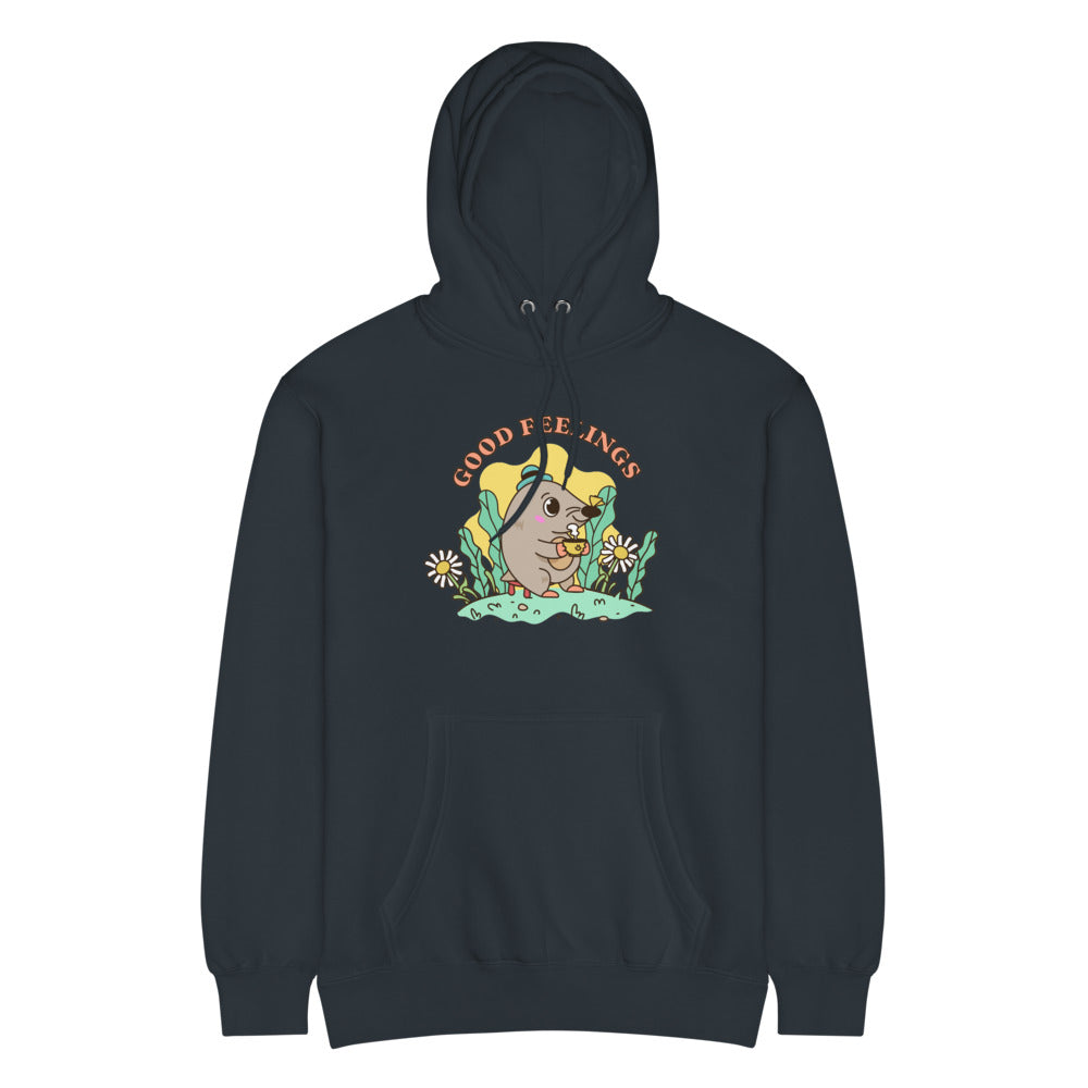 Good feelings | Unisex Premium Mid-Weight Hoodie | Lane Seven LS14001