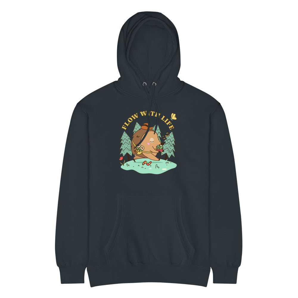 Flow with life | Unisex Premium Mid-Weight Hoodie | Lane Seven LS14001