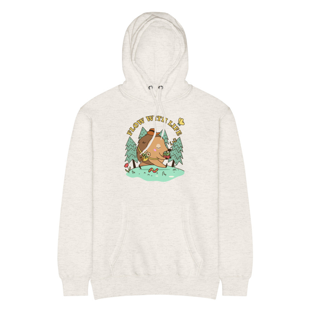 Flow with life | Unisex Premium Mid-Weight Hoodie | Lane Seven LS14001