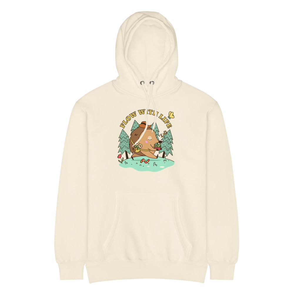 Flow with life | Unisex Premium Mid-Weight Hoodie | Lane Seven LS14001