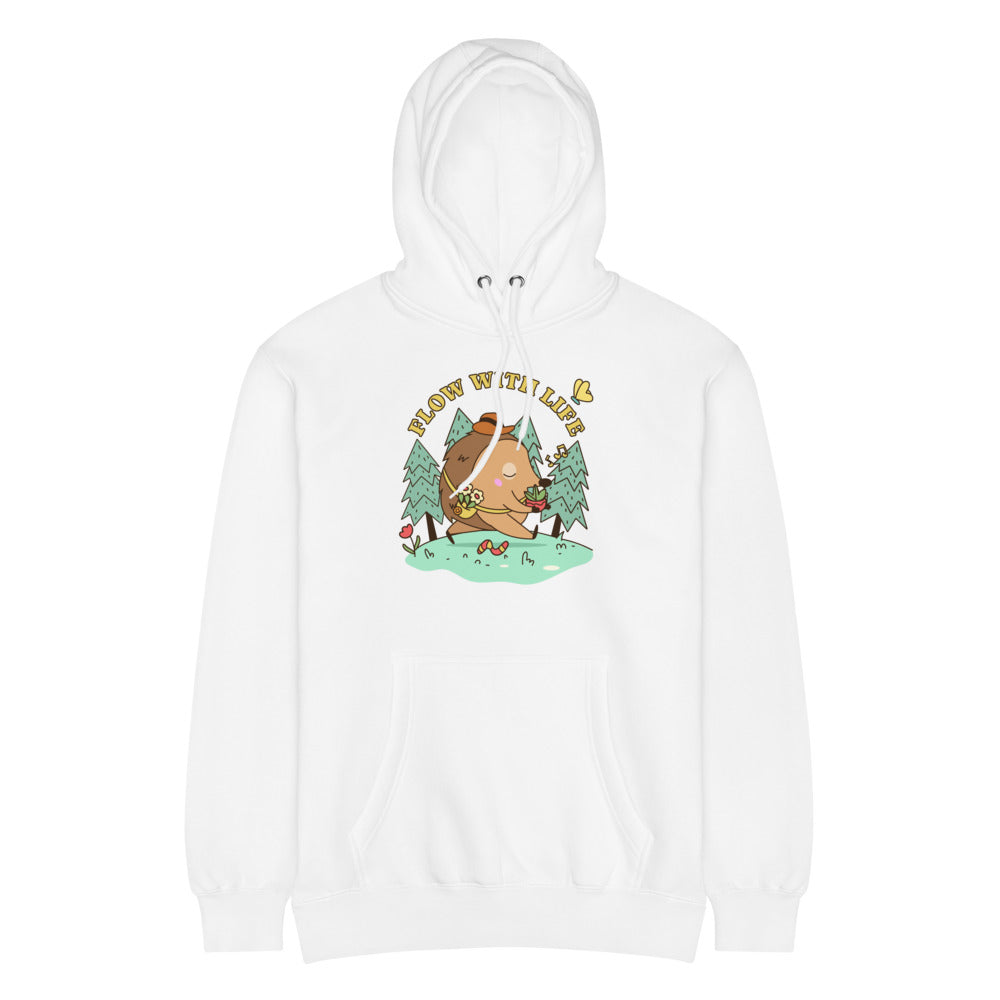 Flow with life | Unisex Premium Mid-Weight Hoodie | Lane Seven LS14001