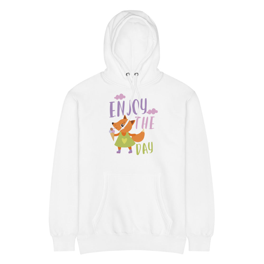 Orange fox - Ẹnoy the day | Unisex Premium Mid-Weight Hoodie | Lane Seven LS14001