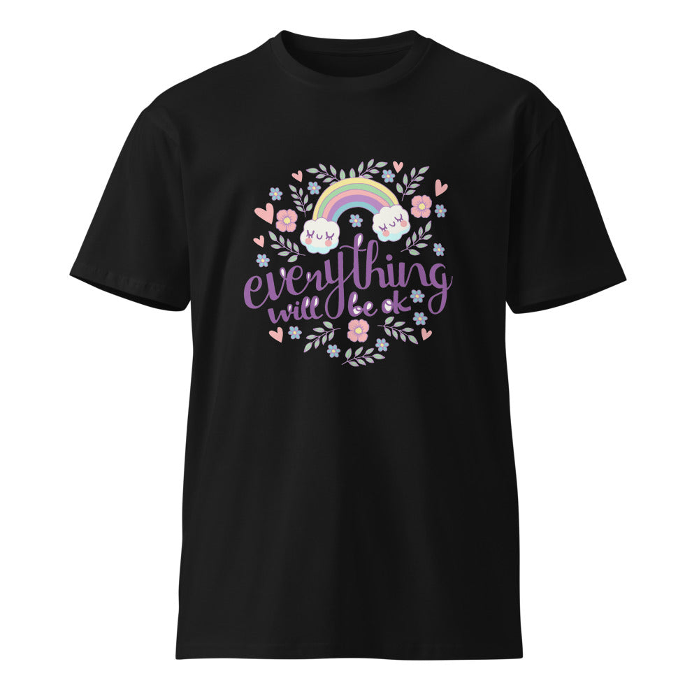 Rainbow - Everything will be ok | Unisex Premium T-Shirt | AS Colour 5001T