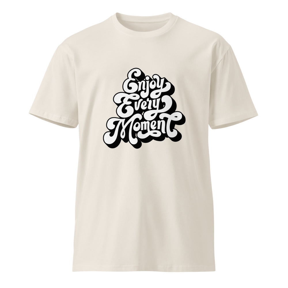 Enjoy every moments white | Unisex Premium T-Shirt | AS Colour 5001T