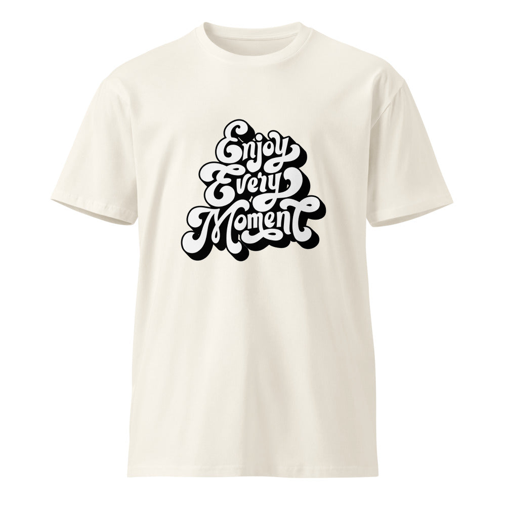 Enjoy every moments white | Unisex Premium T-Shirt | AS Colour 5001T