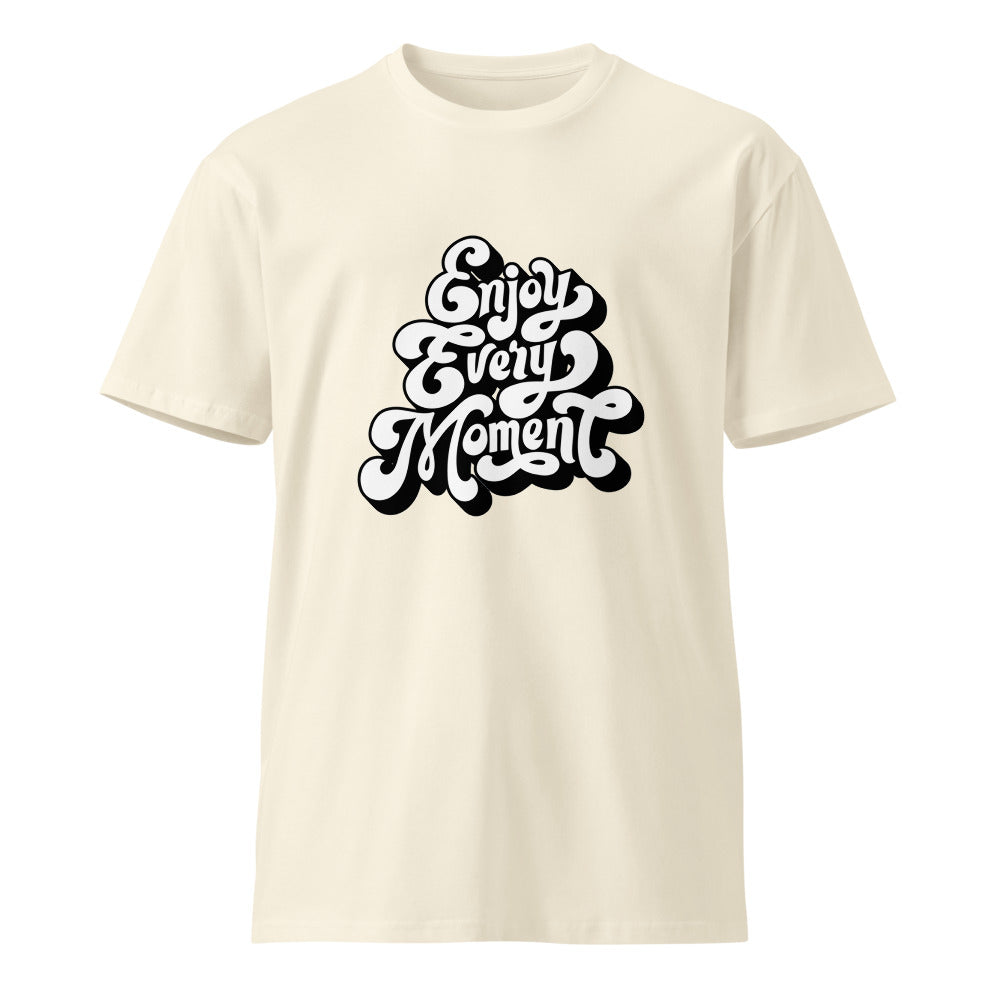 Enjoy every moments white | Unisex Premium T-Shirt | AS Colour 5001T