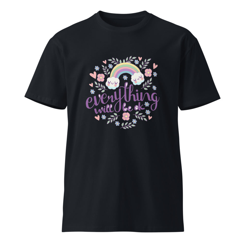 Rainbow - Everything will be ok | Unisex Premium T-Shirt | AS Colour 5001T