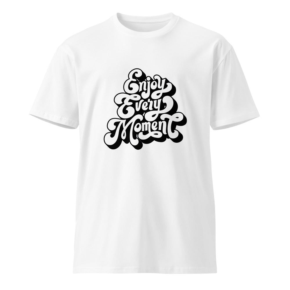 Enjoy every moments white | Unisex Premium T-Shirt | AS Colour 5001T
