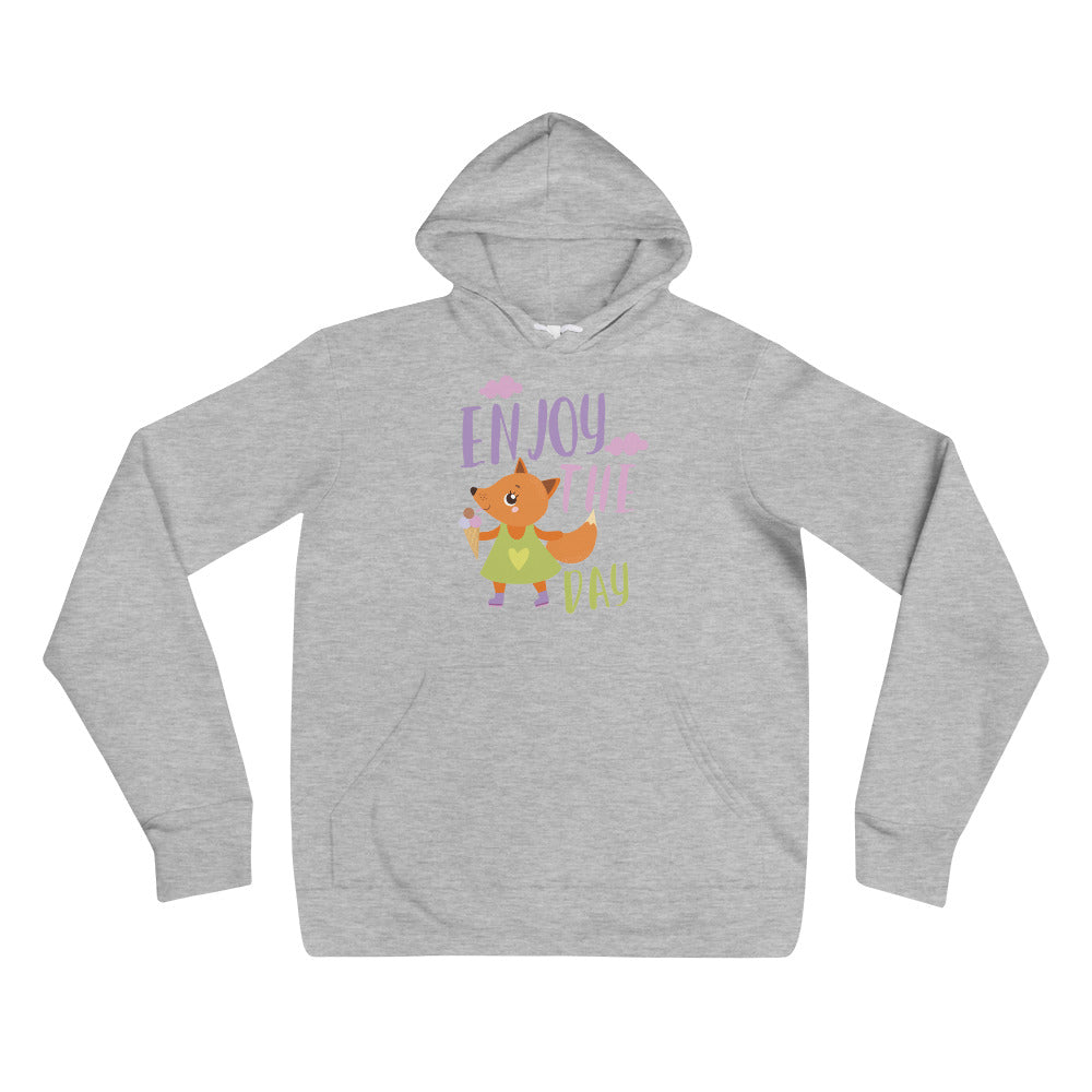Orange fox - Ẹnoy the day | Unisex Pullover Hoodie | Bella + Canvas 3719