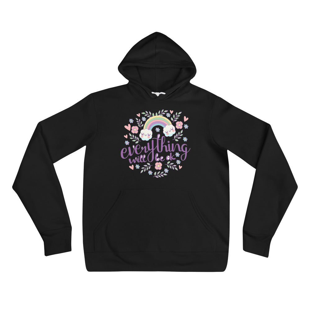 Rainbow - Everything will be ok | Unisex Pullover Hoodie | Bella + Canvas 3719