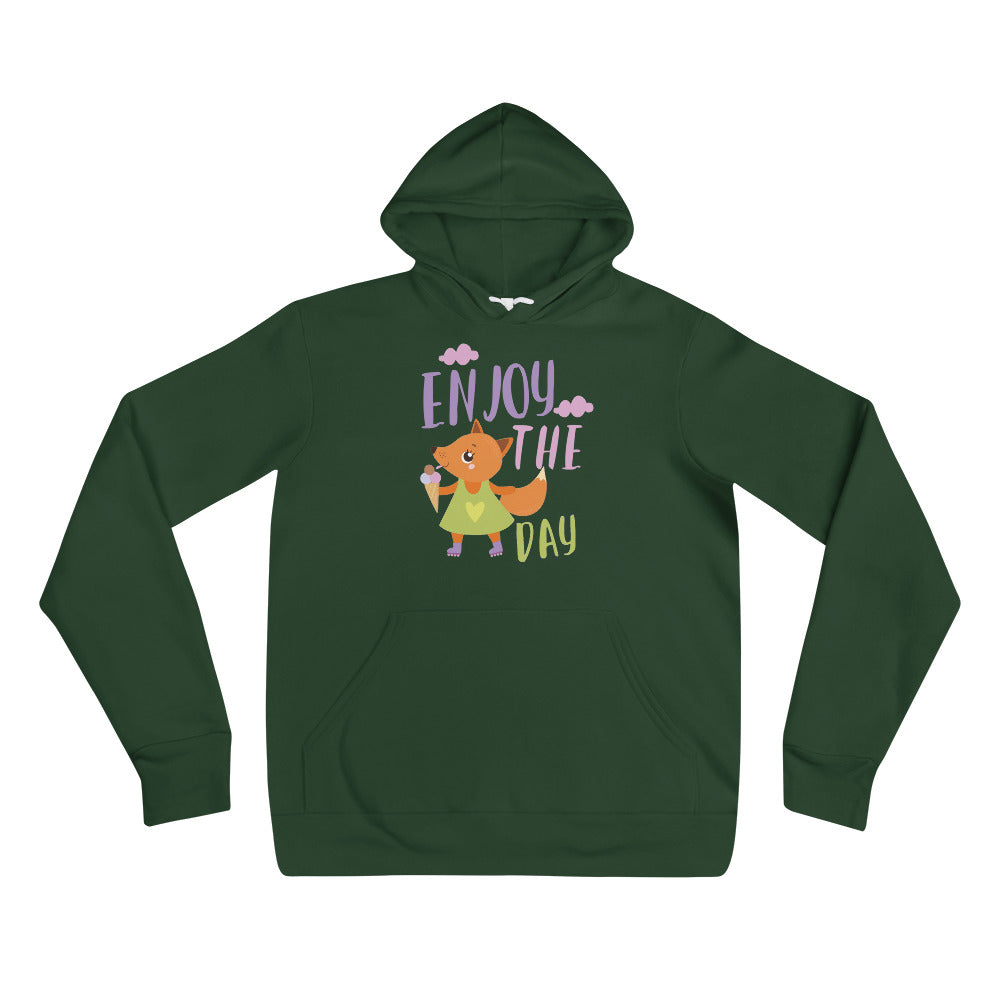 Orange fox - Ẹnoy the day | Unisex Pullover Hoodie | Bella + Canvas 3719