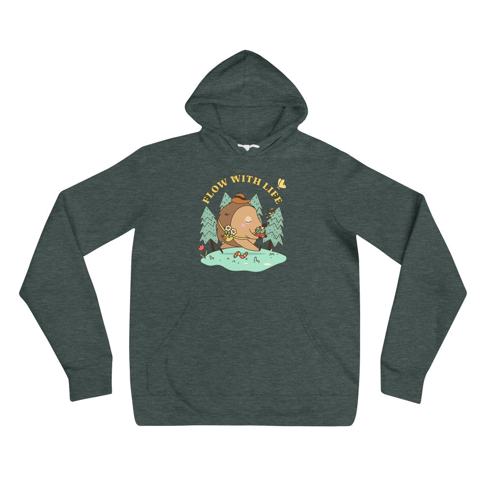 Flow with life | Unisex Pullover Hoodie | Bella + Canvas 3719