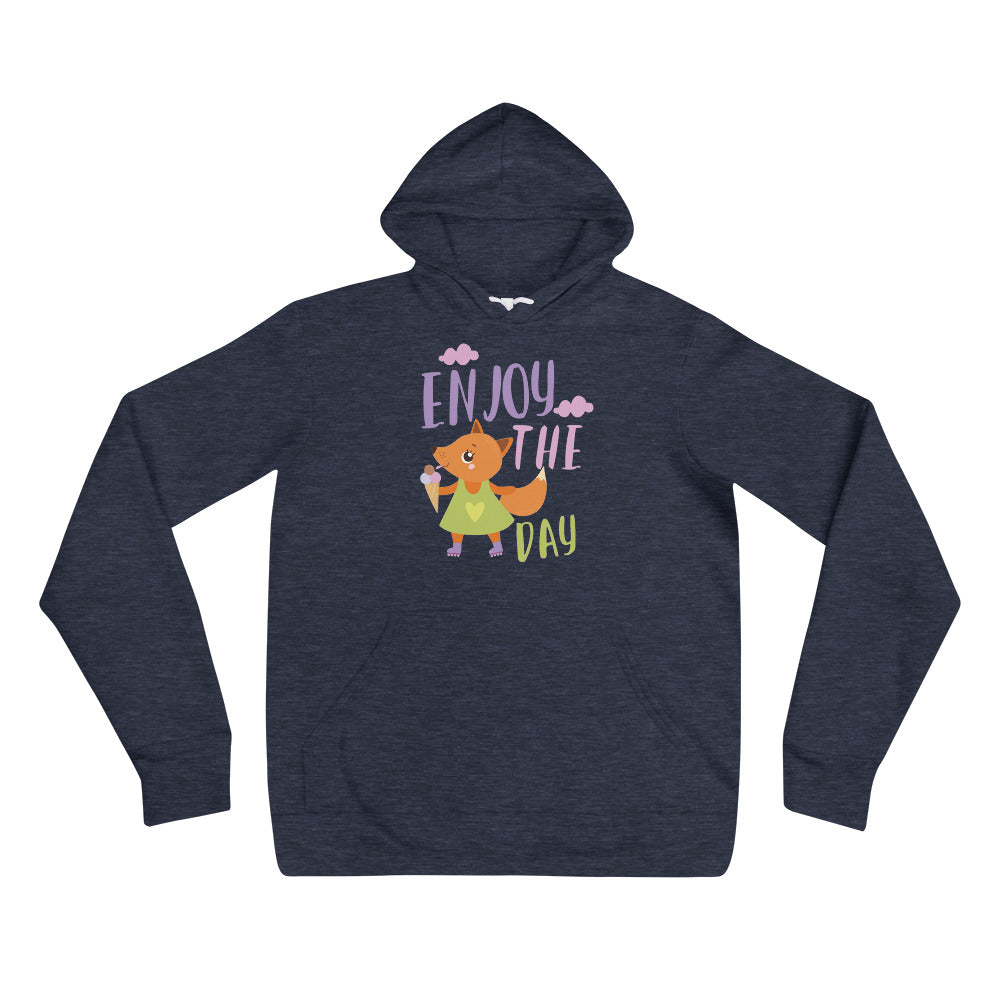 Orange fox - Ẹnoy the day | Unisex Pullover Hoodie | Bella + Canvas 3719