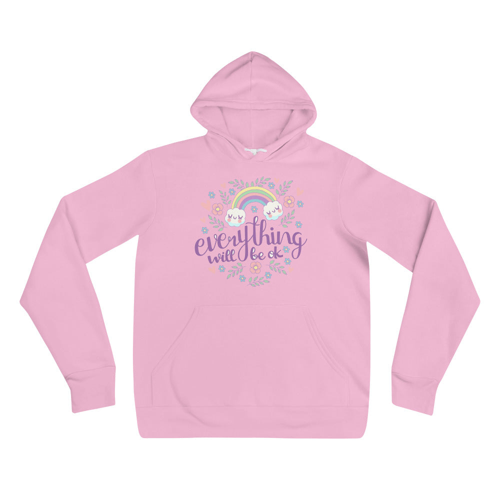 Rainbow - Everything will be ok | Unisex Pullover Hoodie | Bella + Canvas 3719