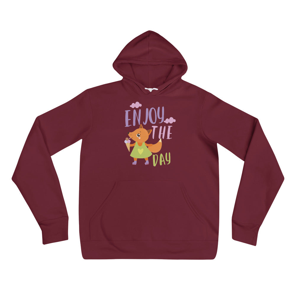Orange fox - Ẹnoy the day | Unisex Pullover Hoodie | Bella + Canvas 3719