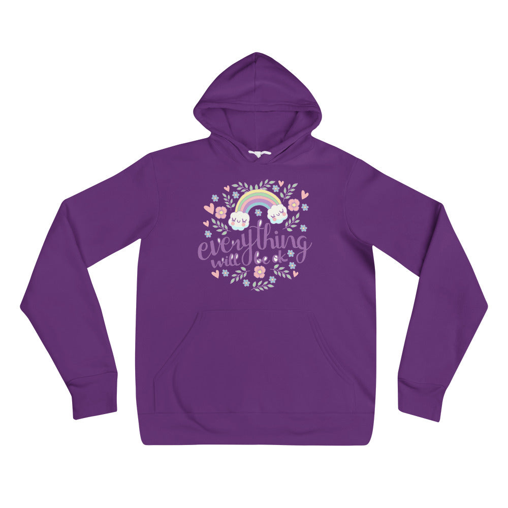 Rainbow - Everything will be ok | Unisex Pullover Hoodie | Bella + Canvas 3719