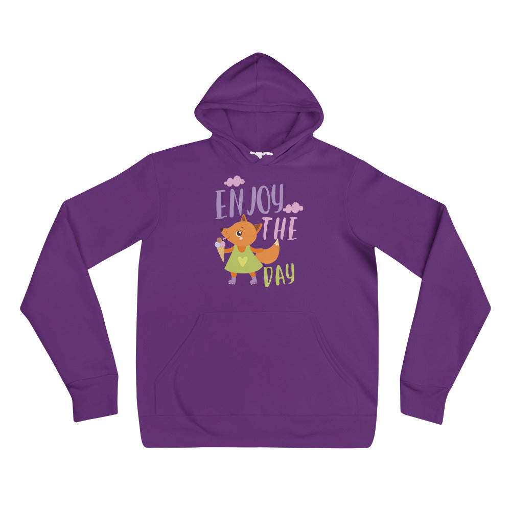 Orange fox - Ẹnoy the day | Unisex Pullover Hoodie | Bella + Canvas 3719
