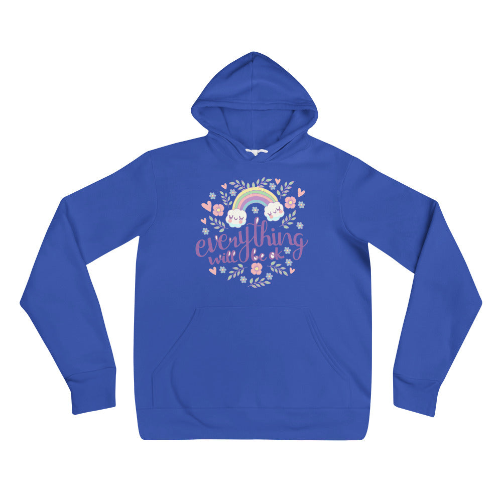 Rainbow - Everything will be ok | Unisex Pullover Hoodie | Bella + Canvas 3719