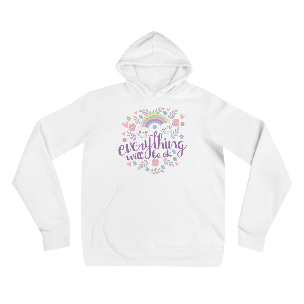 Rainbow - Everything will be ok | Unisex Pullover Hoodie | Bella + Canvas 3719