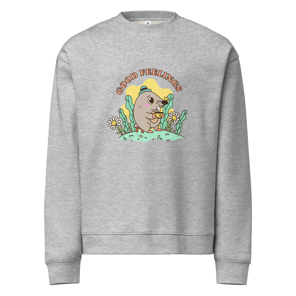 Good feelings | Unisex Relax Crew Neck Sweatshirt | AS Colour 5160
