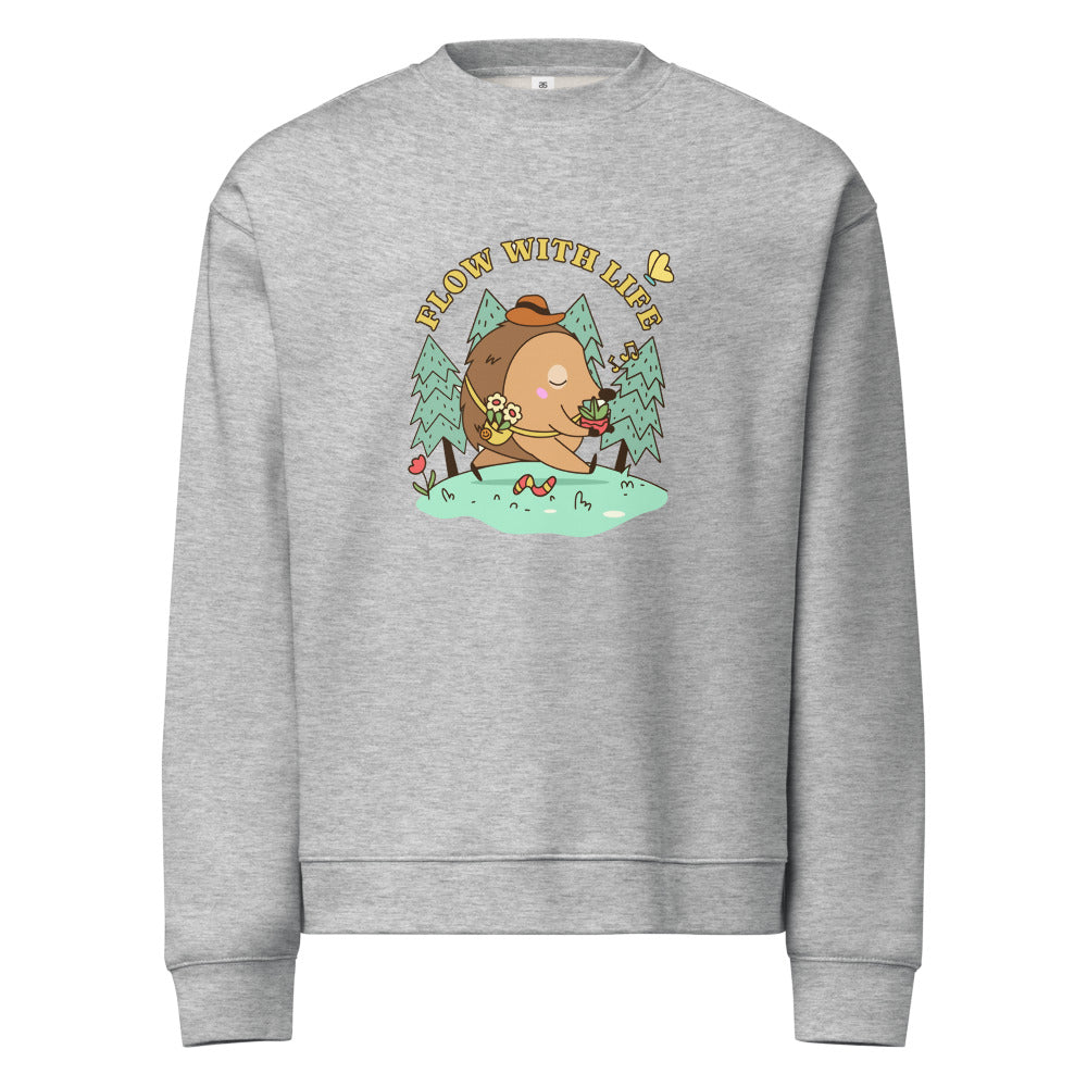 Flow with life | Unisex Relax Crew Neck Sweatshirt | AS Colour 5160