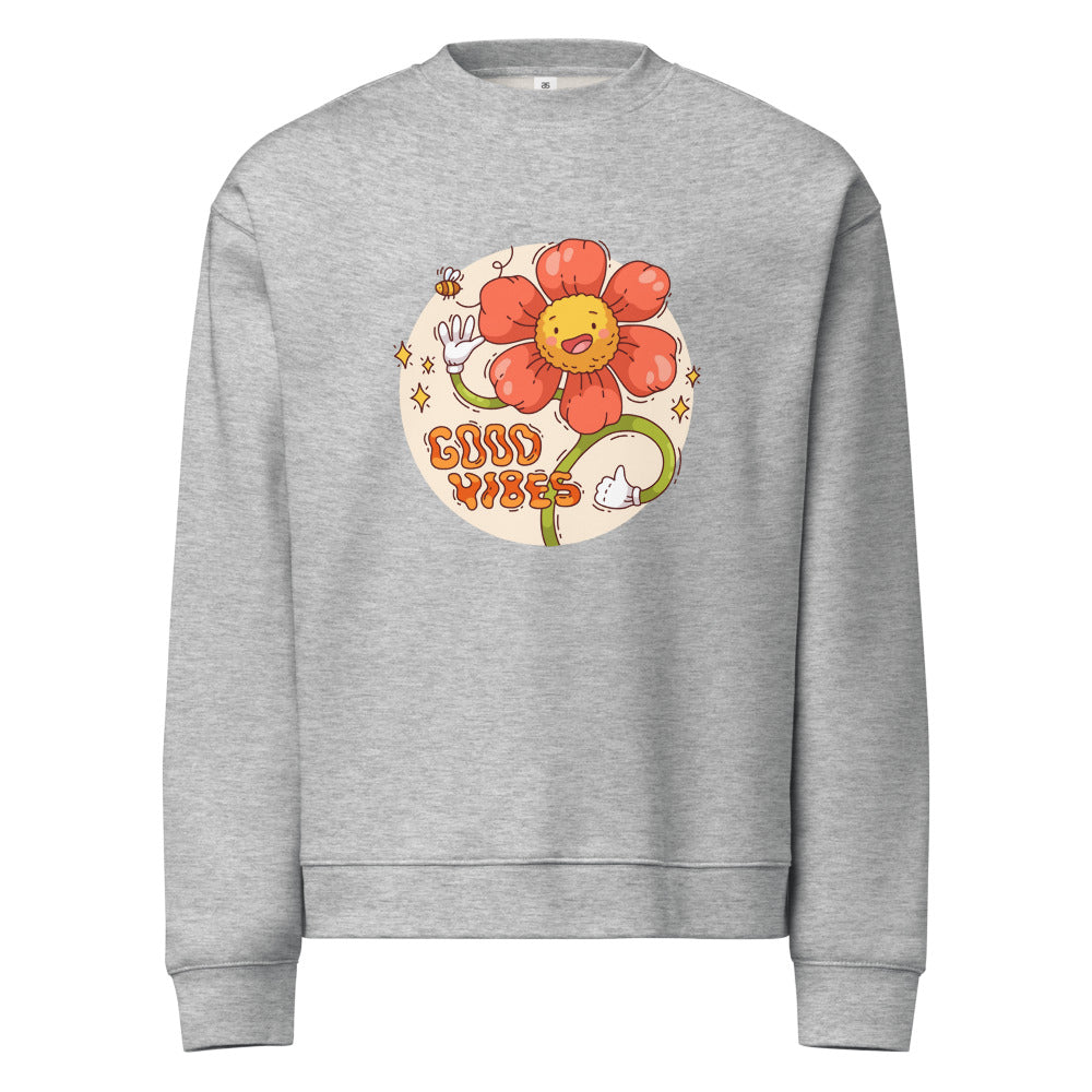 Good vides | Unisex Relax Crew Neck Sweatshirt | AS Colour 5160