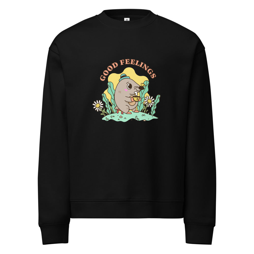 Good feelings | Unisex Relax Crew Neck Sweatshirt | AS Colour 5160