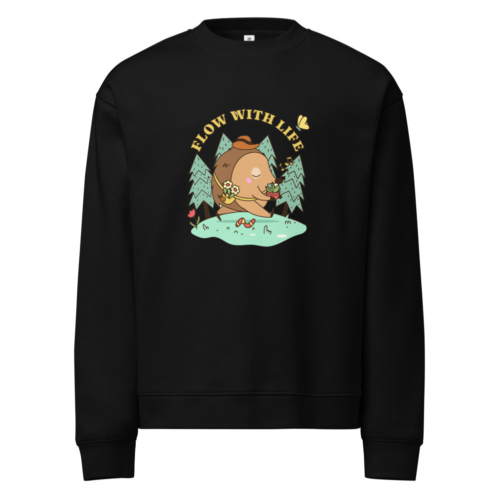 Flow with life | Unisex Relax Crew Neck Sweatshirt | AS Colour 5160